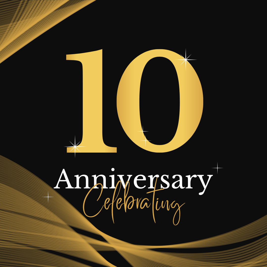 10 years anniversary celebration in style