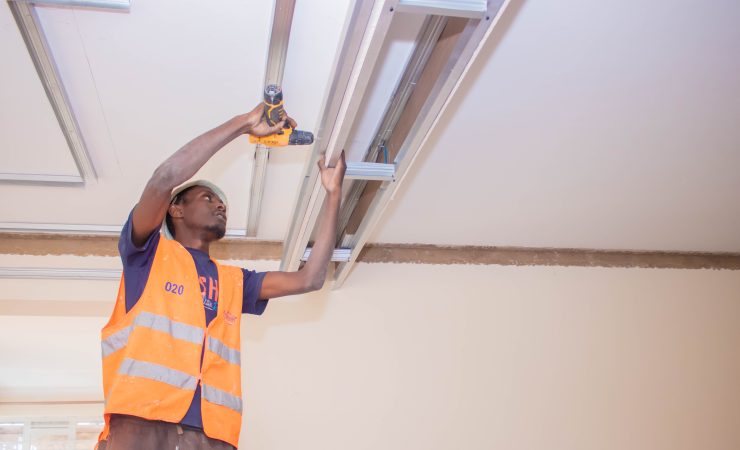 How to install gypsum ceilings