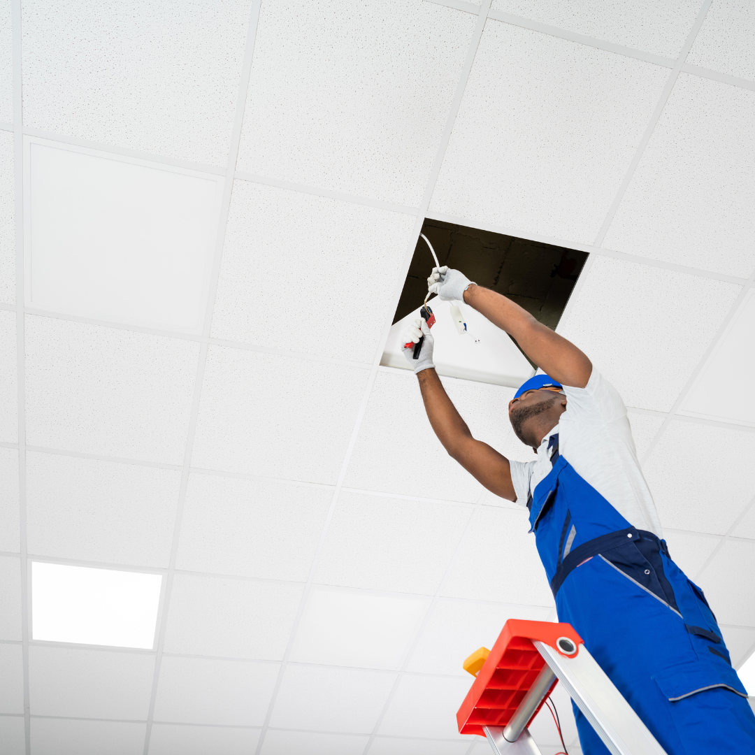 process of installing false gypsum ceiling in Kenya