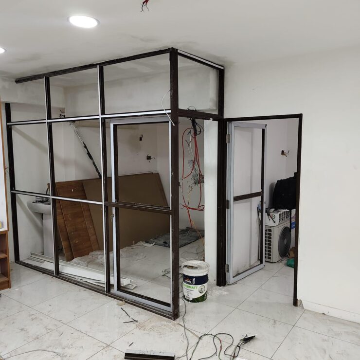 Installation of aluminum and fabrication