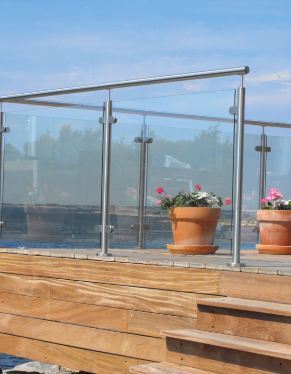 glass steel balustrade for balcony in kenya