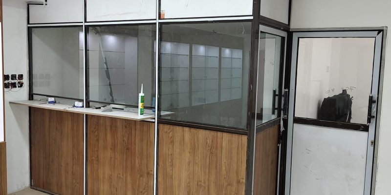 aluminium and glass combination