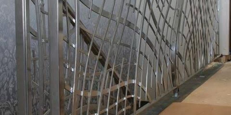 Stainless steel handrail stairs