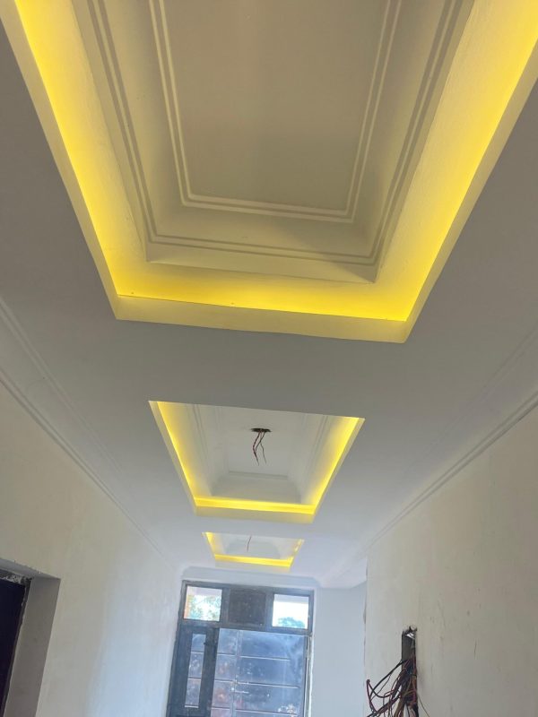 Gypsum ceiling with beautiful light
