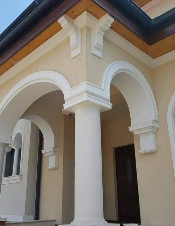 white blend exterior finishes